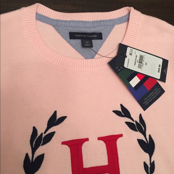 Tommy Hilfiger Archives pink sweater - Picture 2 of 8